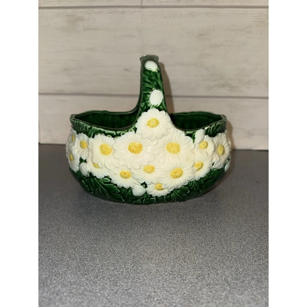 The Haldon Group Daisy Ceramic Basket , Daisy ,‎ Spring , Cottagecore , 1988